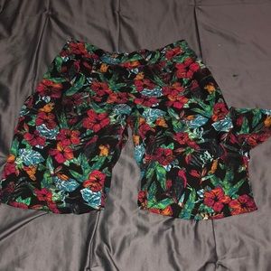 Floral Printed Wide Leg Pants